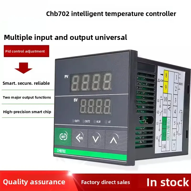 

1PCS Thermostat Intelligent PID Thermostat Universal Input Temperature Display Instrument CH401/402/CHB702/902