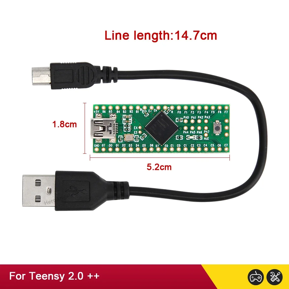 Teensy++ 2.0 AT90USB1286 USB Keyboard Mouse dla Arduino AVR Experiment Board U Disk Teensy 2.0 ATMEGA32U4 Game Console Accessori