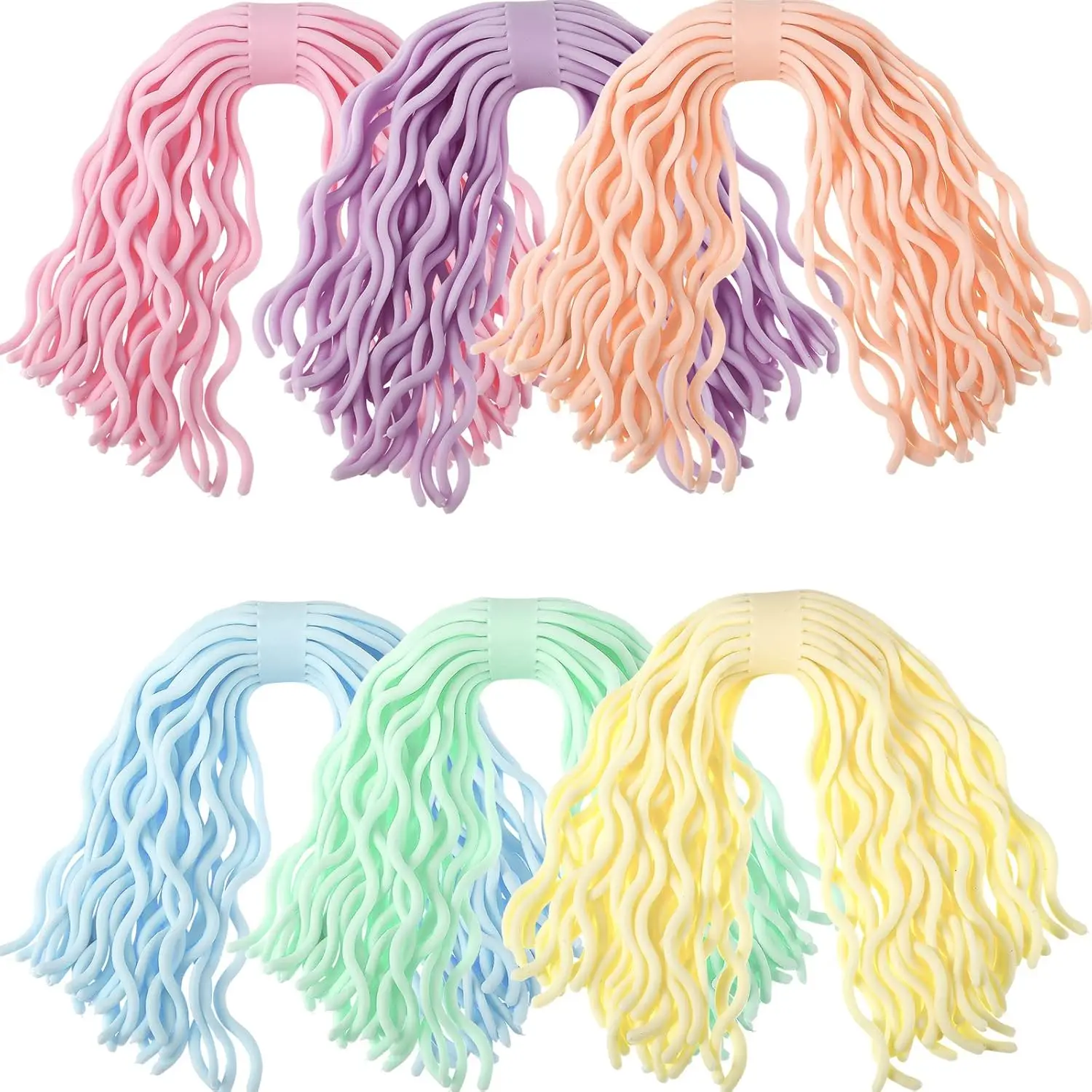 السباغيتي بسط سلسلة لعبة الحسية المعكرونة مطاطا تمتد الإجهاد تخفيف تململ سلاسل لعب للأطفال الكبار هدايا الحفلات