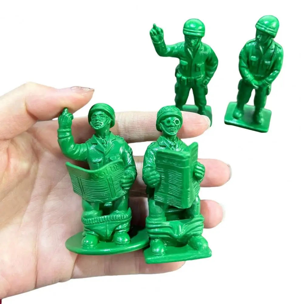 

Military Statue Decor Small Soldier Sculpture Military Man Statue Figurines for Desk Decorations Themed Parties Green Soldier