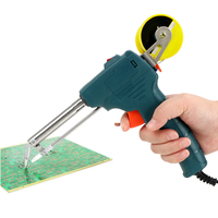 DIYWORK 110V/220V 60W Tin Soldering Iron Pump Welding Tool Handheld EU/US Plug Electric Soldering Iron Automatic Send Tin Gun