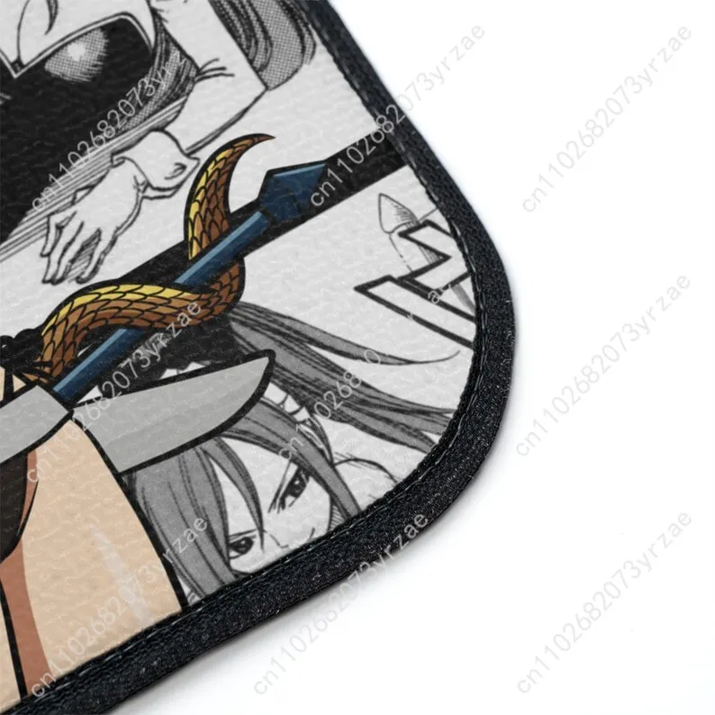 شخصيات أنيمي 4 قطعة الحصير سيارة عالمية جميع المواسم المألوف السيارات الداخلية ماصة عدم الانزلاق قابل للغسل الحصير سيارة #4