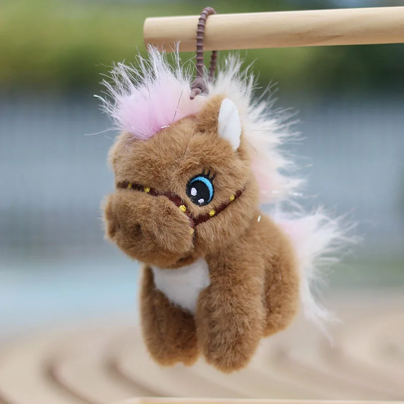 2026 Het Jaar van het Paard Sleutelhanger Feestcadeaus Pluche Paard Sleutelhangers op de Telefoon Nieuwjaar Sleutelhanger voor Tassen Nieuwjaarscadeaus