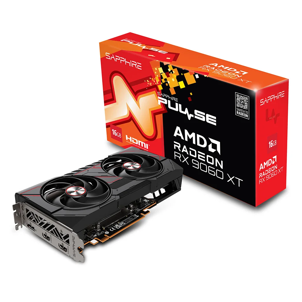 ياقوت راديون Rx 9060 Xt Pulse Oc D6 16 جيجا بايت