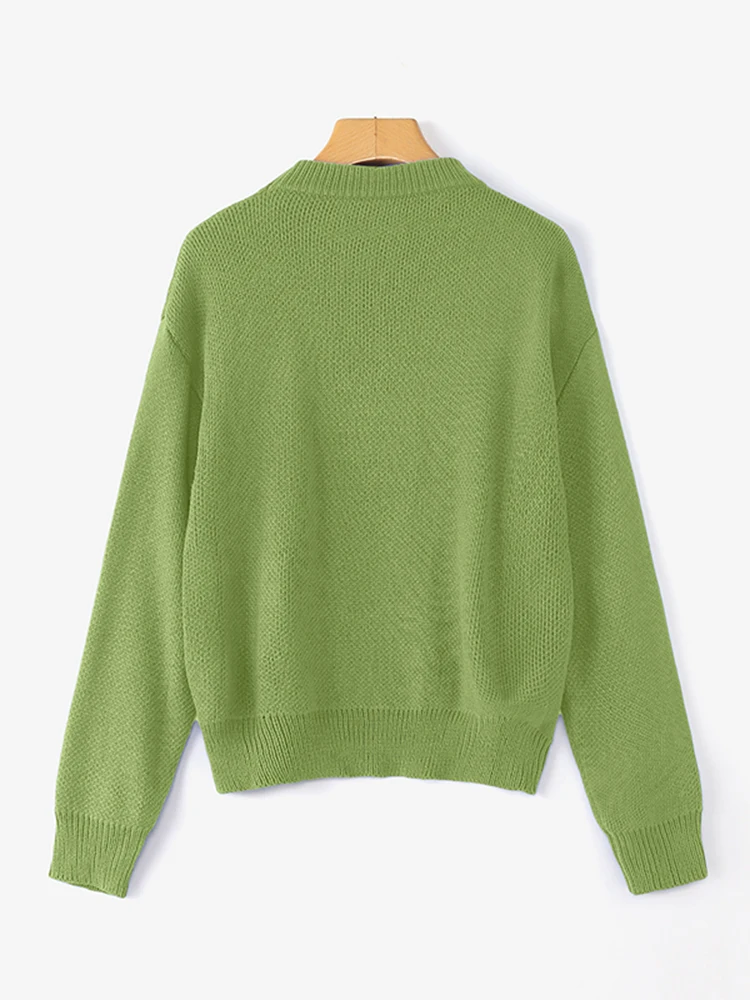 เสื้อสเวตเตอร์พิมพ์ลายฤดูใบไม้ร่วง ZANZEA ปี 2025 เสื้อสเวตเตอร์ผู้หญิงแบบสวม คอทรงโอ แขนยาว เสื้อสเวตเตอร์ฤดูหนาวลำลอง สไตล์สตรีทแวร์ ทรงโอเวอร์ไซส์