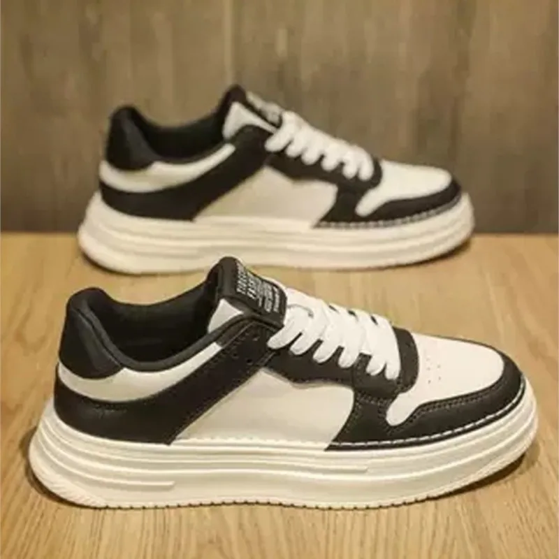 

Новые весенние мужские кроссовки: дышащие, на толстой подошве, белые, для спорта и отдыха, на плоской подошве