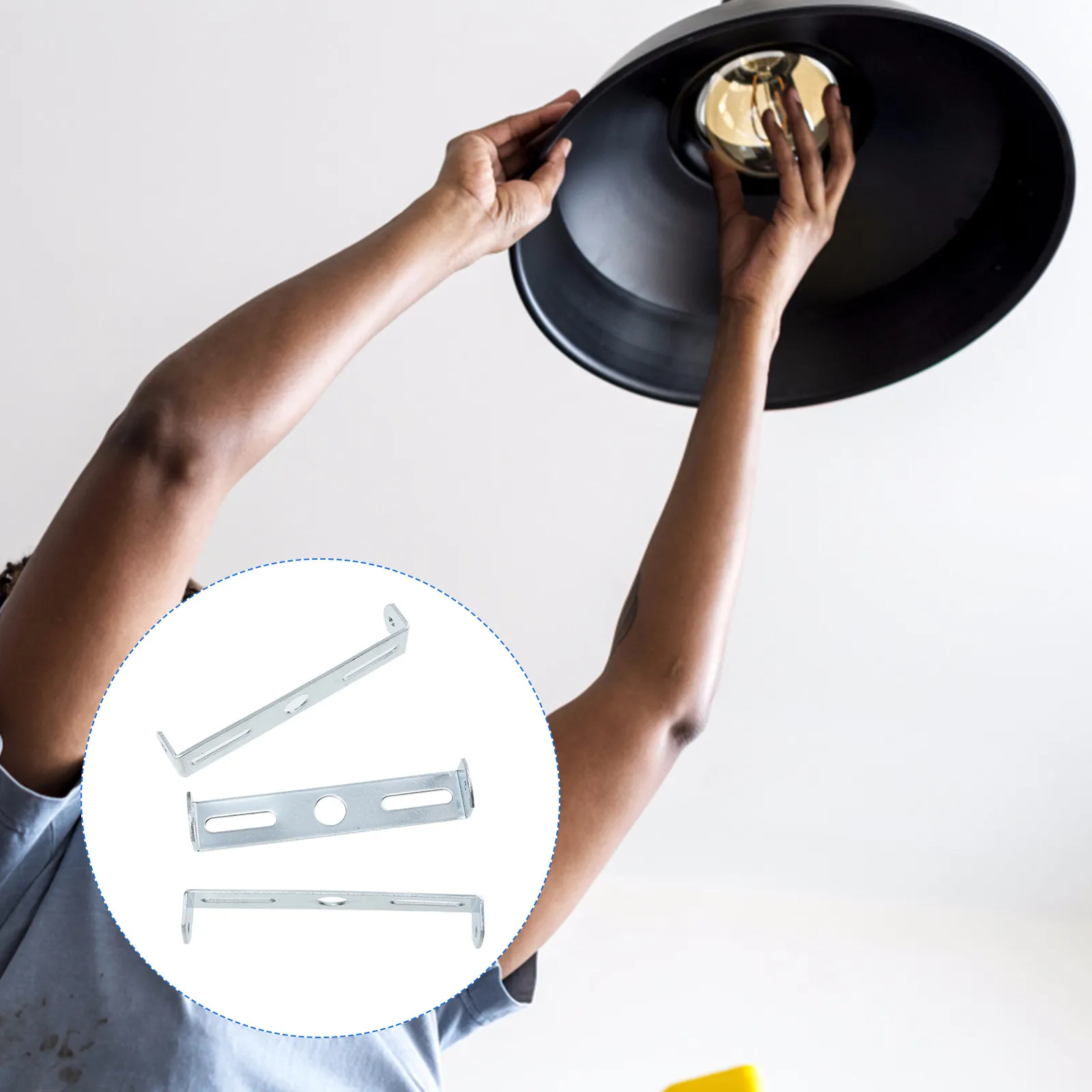 

Набор из 1 комплекта премиальных гальванизированных кронштейнов для потолочных светильников, крюков, аксессуаров для люстр, инструментов для самостоятельной сборки светильников, соединителей для ламп