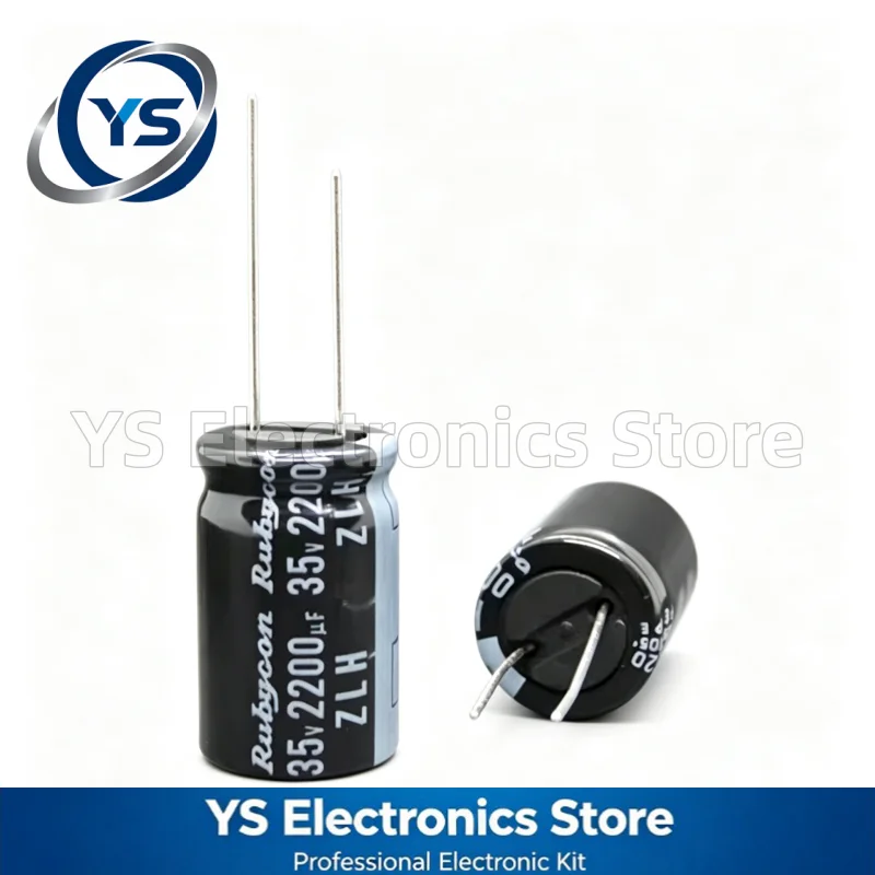Rubycon ZLH Series 35V2200UF 16x25mm 35ZLH2200MEFC16X25 2200UF35V 35V 2200UF Electrolytic Capacitor Brand New Genuine Japan 20%