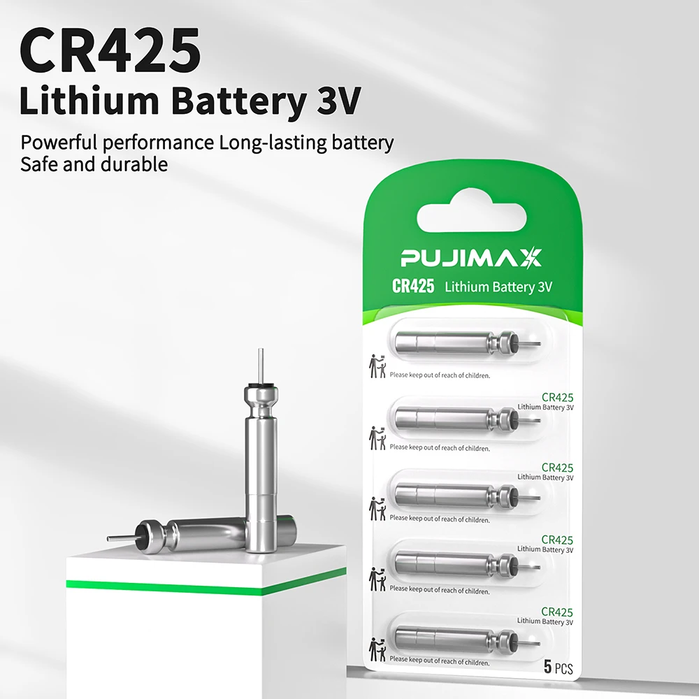 

PUJIMAX 5-100PCS Fishing Floats Battery CR425 Night Fishing Floats Light Luminous 3.6V Electric Floats Battery Fishing Accessory