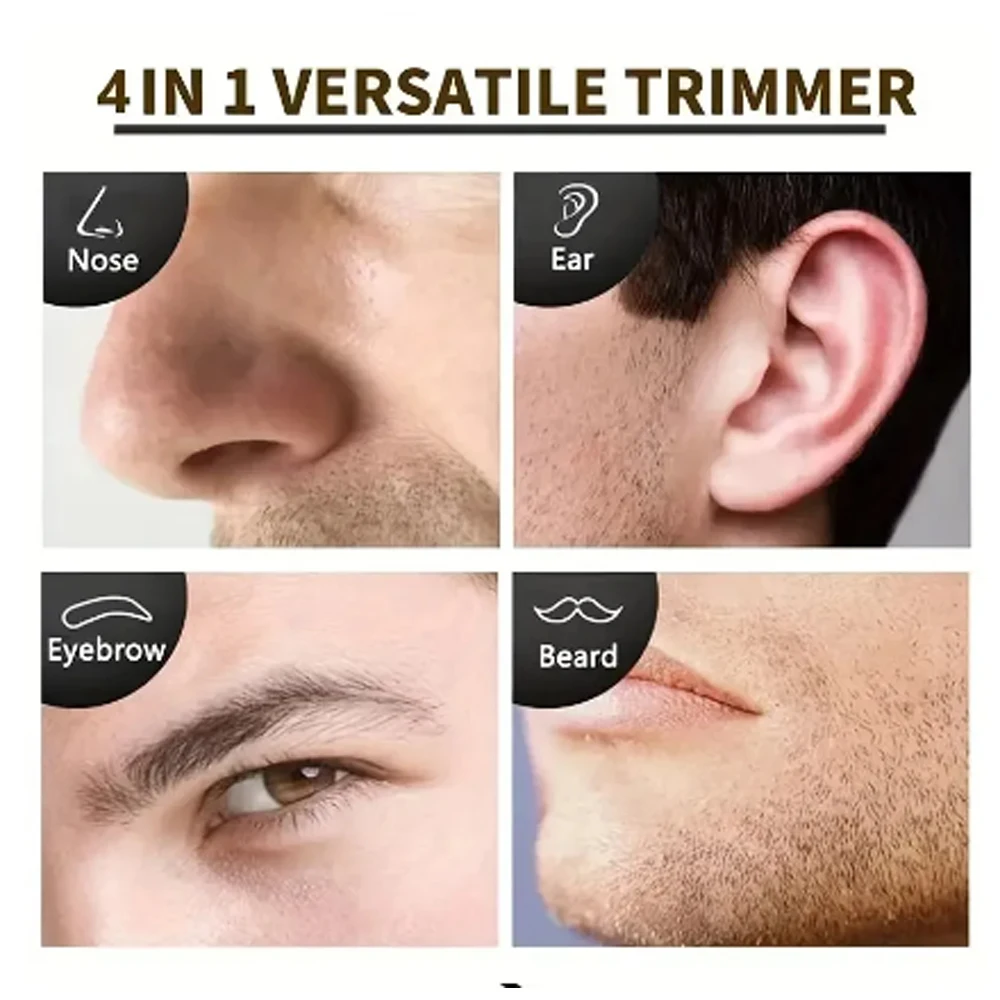 kemei Nose Trimmer Beard Trimer For Men Shaver Eyebrow Grooming Set Kemei-6630 Nose Hair Trimmer For Nose Ear Cleaner Rechargeab image 6