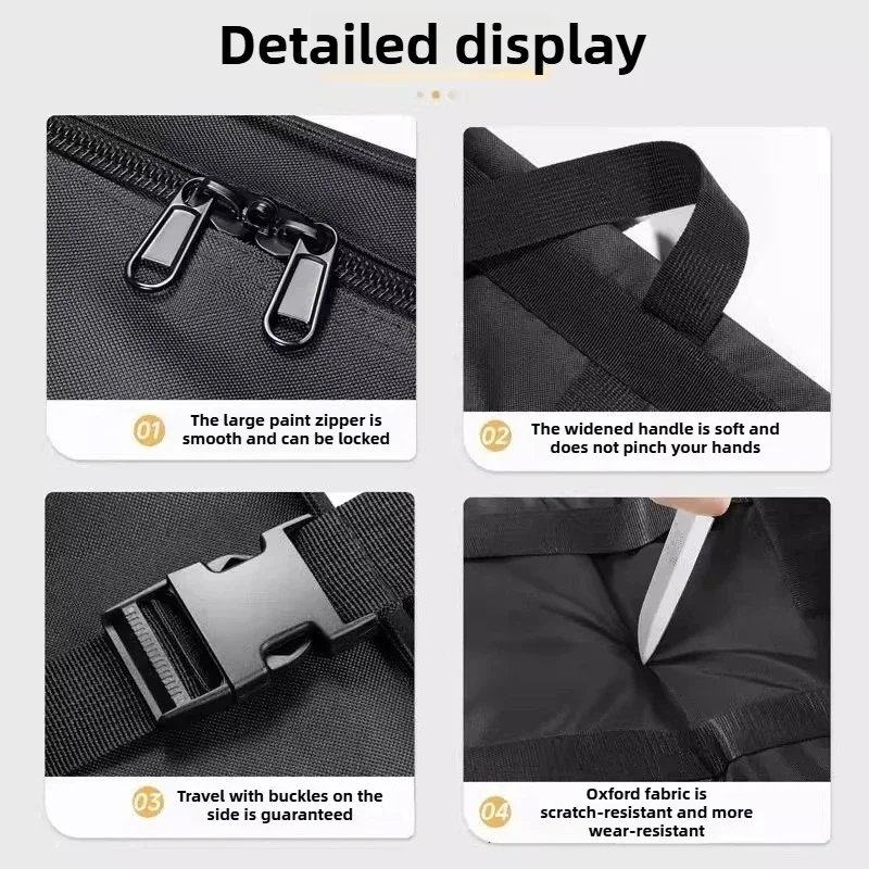 Extra Large Travel Duffle Bags Foldable Oxford Moving Tote Airline Checked Luggage Waterproof Storage Water Resistant Heavy Duty - Image 5