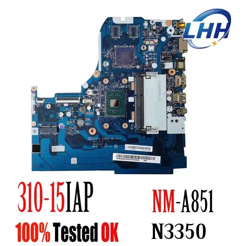 310-15IAP Notebook Motherboard for Lenovo NM-A851 Mainboard with CPU N3350 N4200 UMA 100% Tested