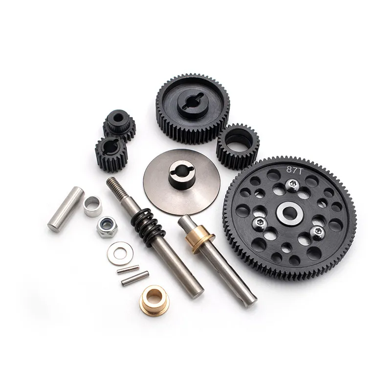 RC Crawler Hardened Steel Transmission Gearbox Gear Assembly 56T/15T 1/10 Scale For Axial SCX10 Upgrade Custom Size Accessories