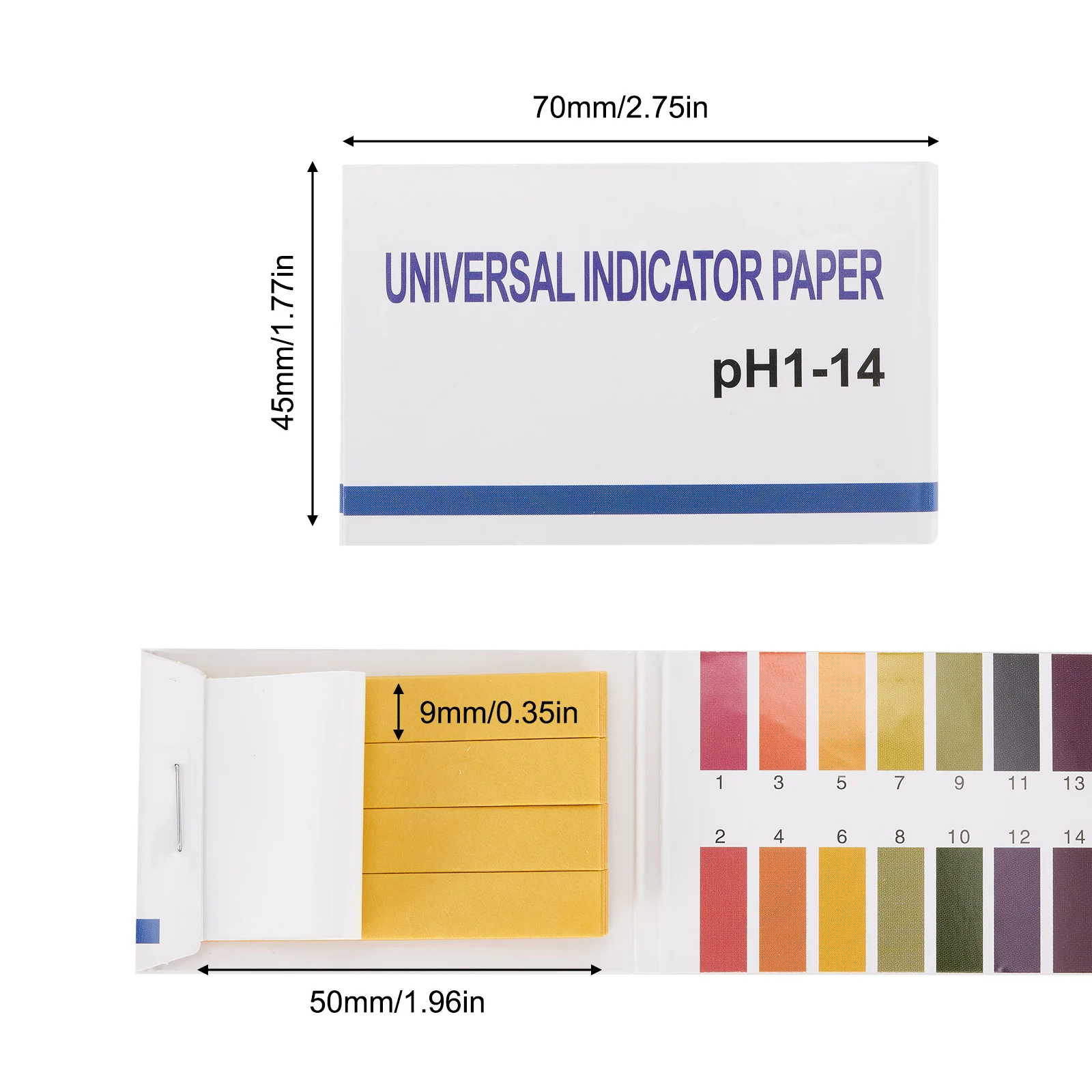 PH Meter Indicator Teststrips 1-14 Papier Lakmoes Tester Meting Analyse PH Tester Strips Zwembad Teststrip