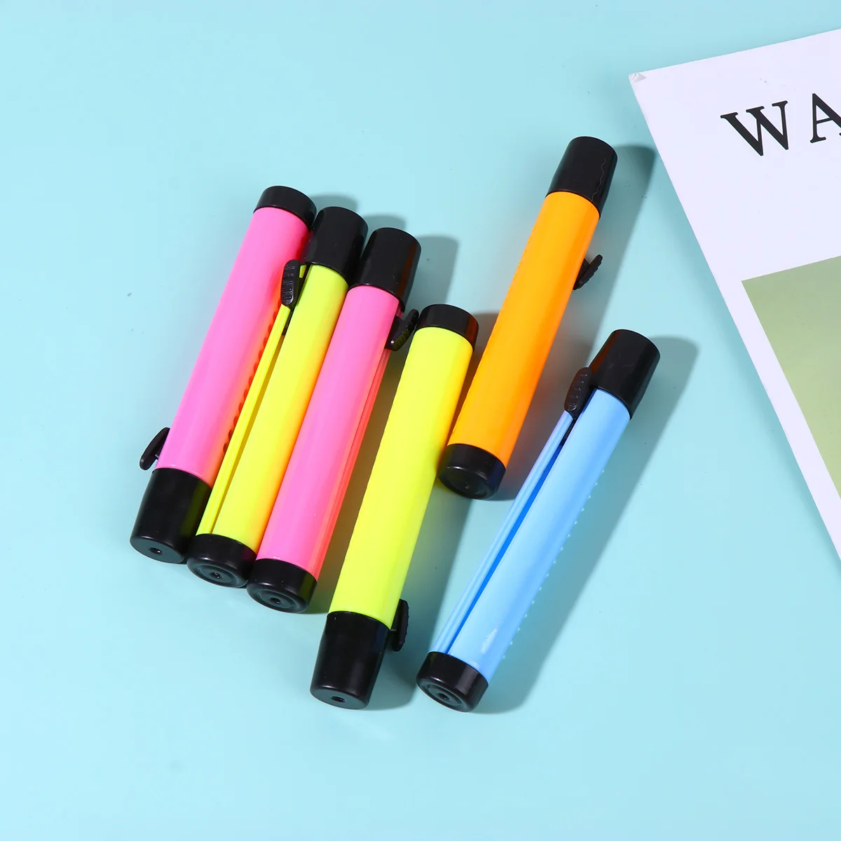 

6pcs Chalk Holder Ecofriendly School Supplies Kids Teaching Aids Storage Clip Chalk Storage Set Plastic Clip Child