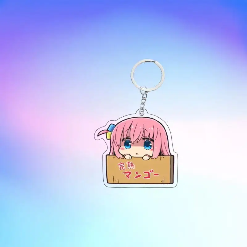 Anime BOCCHI THE ROCK! Ijichi Nijika Gotoh Hitori Lovely Keychain Cute Cartoon Kita Ikuyo Yamada Ryo Bag Pendant Toys for Girls