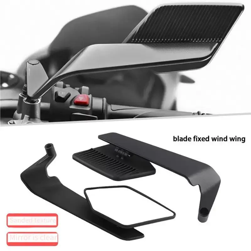 M46K-For MT 03 07 09 R1 R3 R7 XMAX Compatible Stealth Winglets Motorcycle Accessories Mirrors Adjustable Mirrors