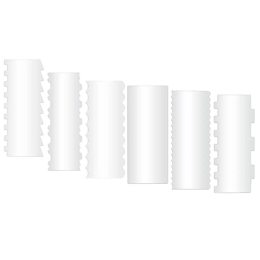 

6pcs Scraper Frosting Smoother Acrylic Tools Cake Decorating Tools for Decorating Cakes Icing Spatula Baking Accessories