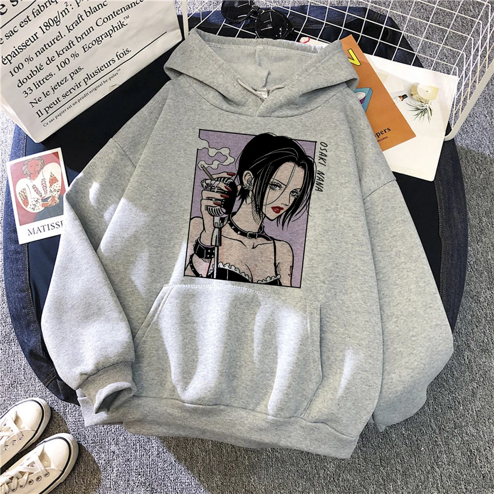 Nana Anime hoodies women Winter  streetwear Korean style anime Pullover female japanese sweater