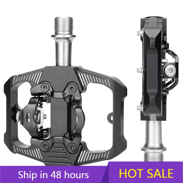 

POWER LEAPOEM/ODM BUCKLOS Road Bike Pedal Self-Locking for SPD Mountain Bicycle Pedals with Sealed Bearing and Cleats Dual Purpo