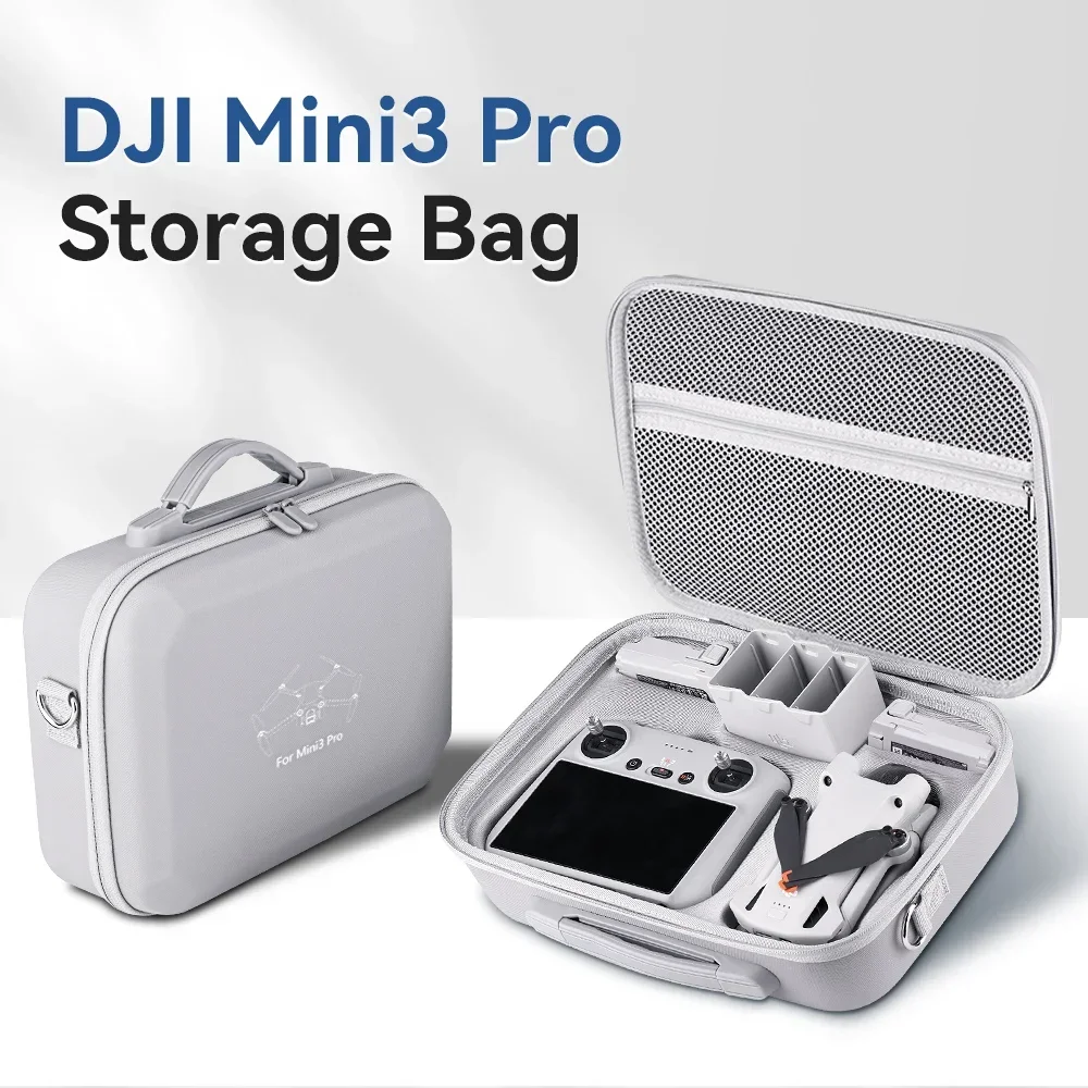 For DJI Mini 3 Pro Storage Bag Portable Waterproof Hard Carrying Case Mini3 Pro Drone Accessories Leather Splash-proof Handbag