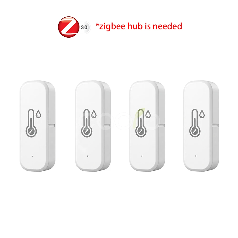 Tuya Zigbee Temperatur- und Feuchtigkeitssensor, batteriebetrieben, APP-Fernbedienung, Thermometer für Alexa, Google, Yandex, Sprachsteuerung