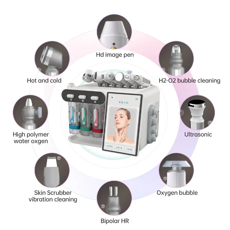 New 7In 1 Water Dermabrasion Machine Deep Cleansing  Hydro Diamond Facial Clean Dead Skin Removal For Salon Use