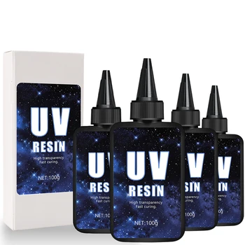 UV resin kit - larger size and 200g upgraded hard crystal transparent resin for craft…