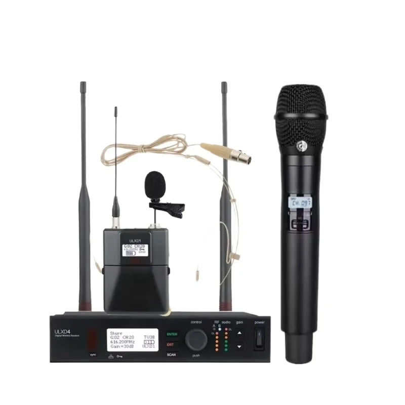 Advanced Single-Channel UHF Wireless Microphone System ULXD4 KSM11 KSM11 Fullest Handheld Long Range Encrypted For Church
