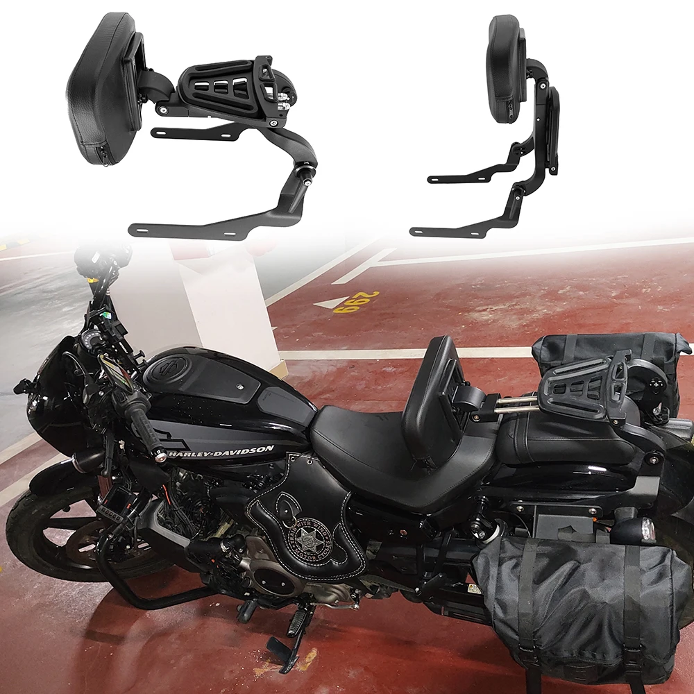 Multi-Purpose Detachable Motorcycle Rear Backrest Driver Passenger Sissy Bar For Harley Nightster RH975 Special RH975S 2022-2026