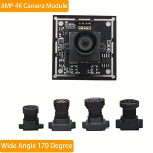 Bilashmart 8MP Wide Angle USB Camera Module 4K IMX415 Cmos FOV 170 Degree High Resolution Distortionless Machine Vision Monitoring