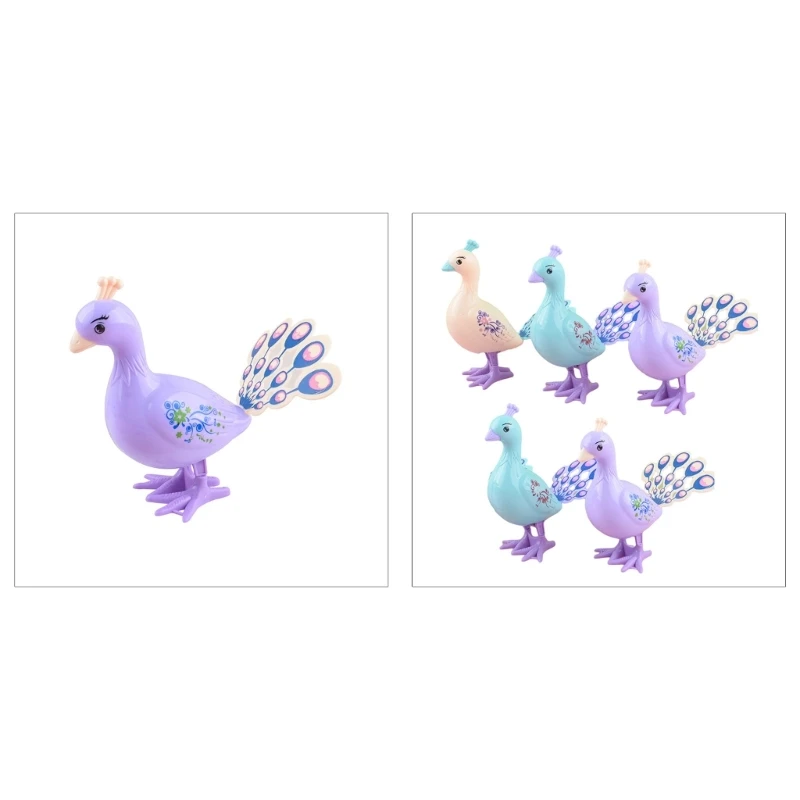 1/5 Pcs Children Bird Wind-up Toy Mini Handsize for Children Accompany Toy