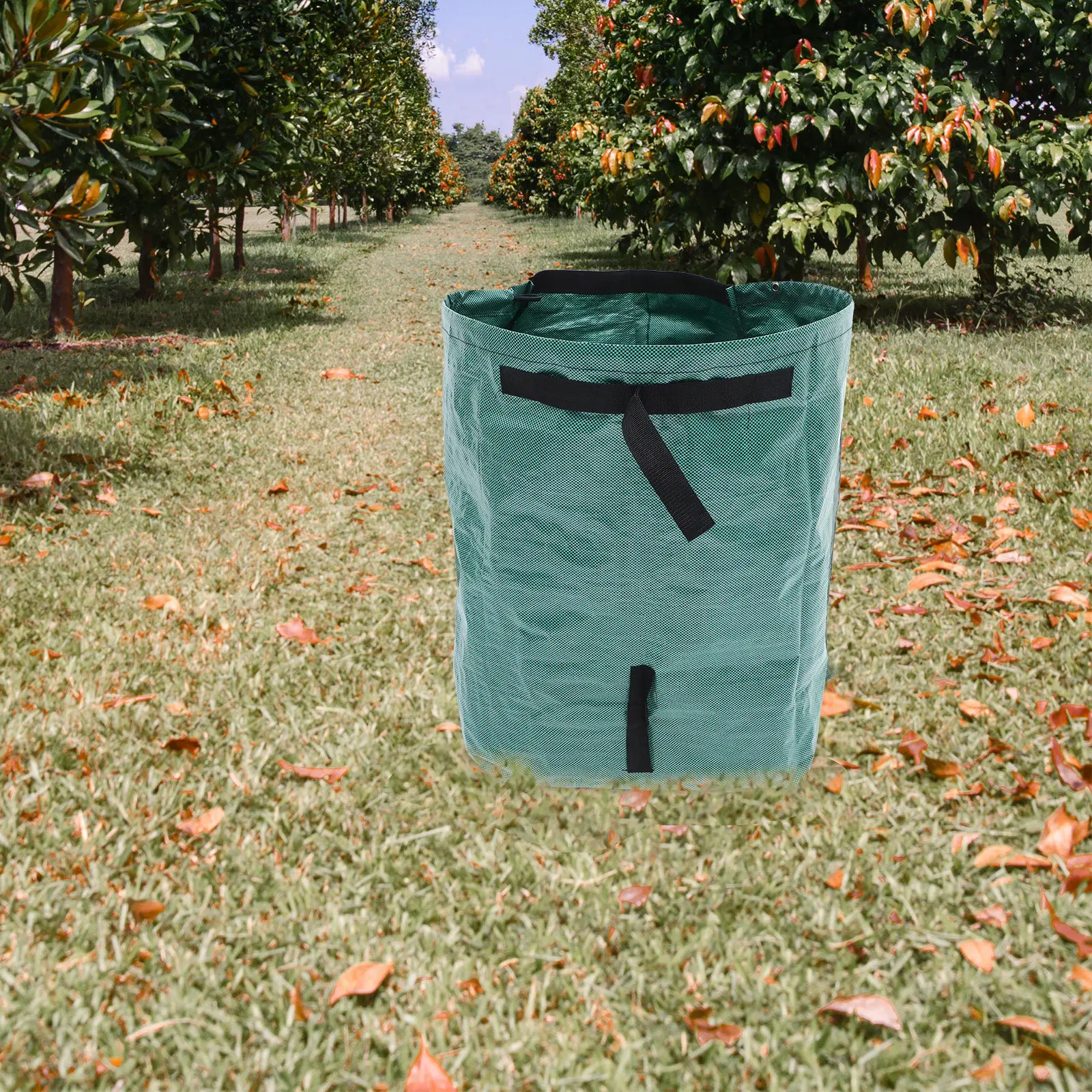 Large Yard Dustpan Garden Bag Reusable Lawn Leaf Collector Reinforced Carry Handles Outdoor Leaf Waste Container for Yard