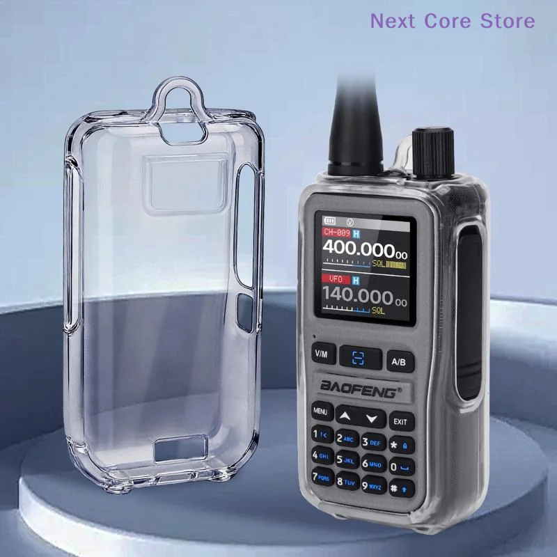 

[NC]1PCS Transparent Silicone Drop Protection UV5RMINI Walkie Talkie Protector Dustproof Only For UV-5R Mini Radio[NC]