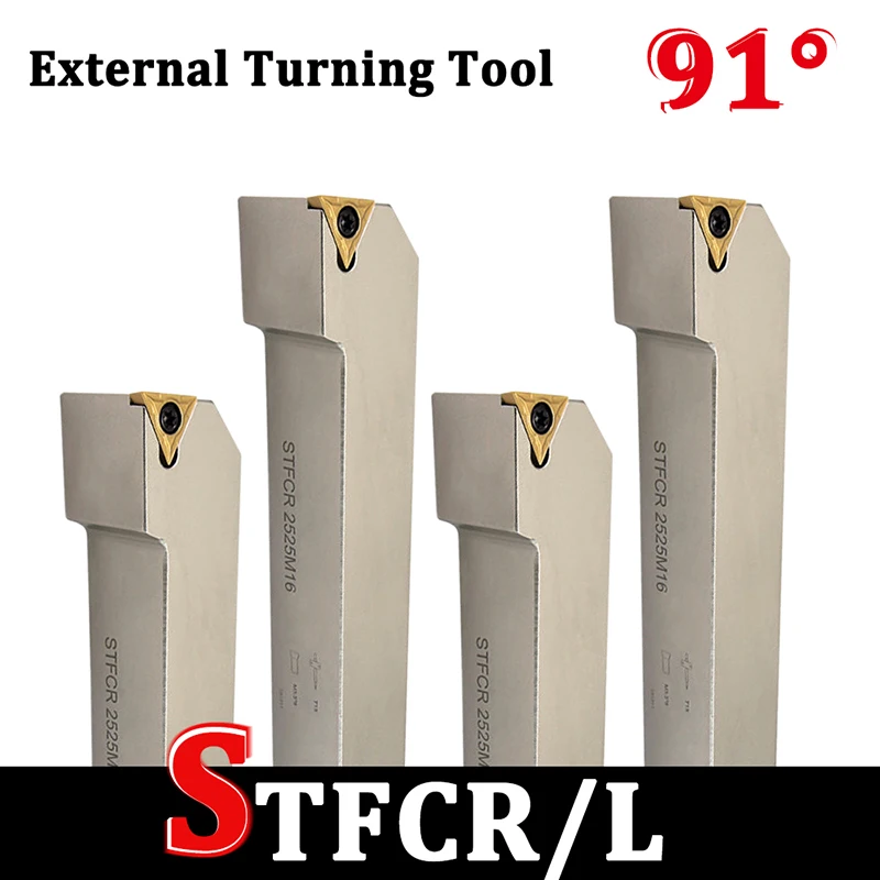 1PCS STFCR1212H11 STFCR1616H11 STFCR2020K16 External Turning Tool Holder STFCR STFCL For Turning Inserts TCMT