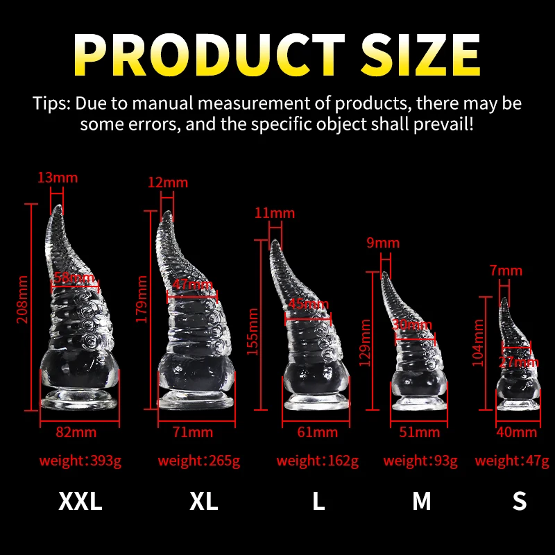 Tentacle Dildo Octopus Animal Sex Toy Tpe/Silicone/Glass Dildo Anal Plug Progressive Vaginal Dilators Monster Penis Big Buttplug