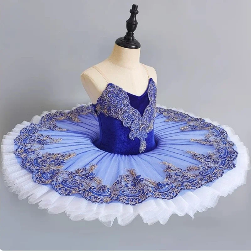 Ballet professionnel Tutu enfant enfants filles adultes PancakeTutu danse Giselle Paquita Ballet Costume ballerineBallet robe filles