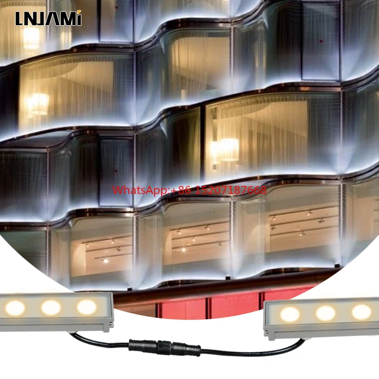 

Addressable DMX Pixelated RGB LED Linear Wall Light for Advertising, Display, and Building Facade Illumination