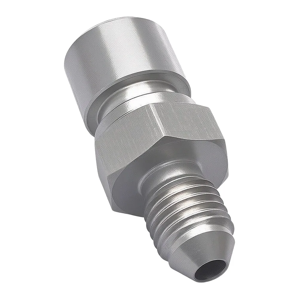 4AN Male to M10x1.25 Female Inverted For Flare Stainless Steel Brake Adapter for Easy Single Piece Installation