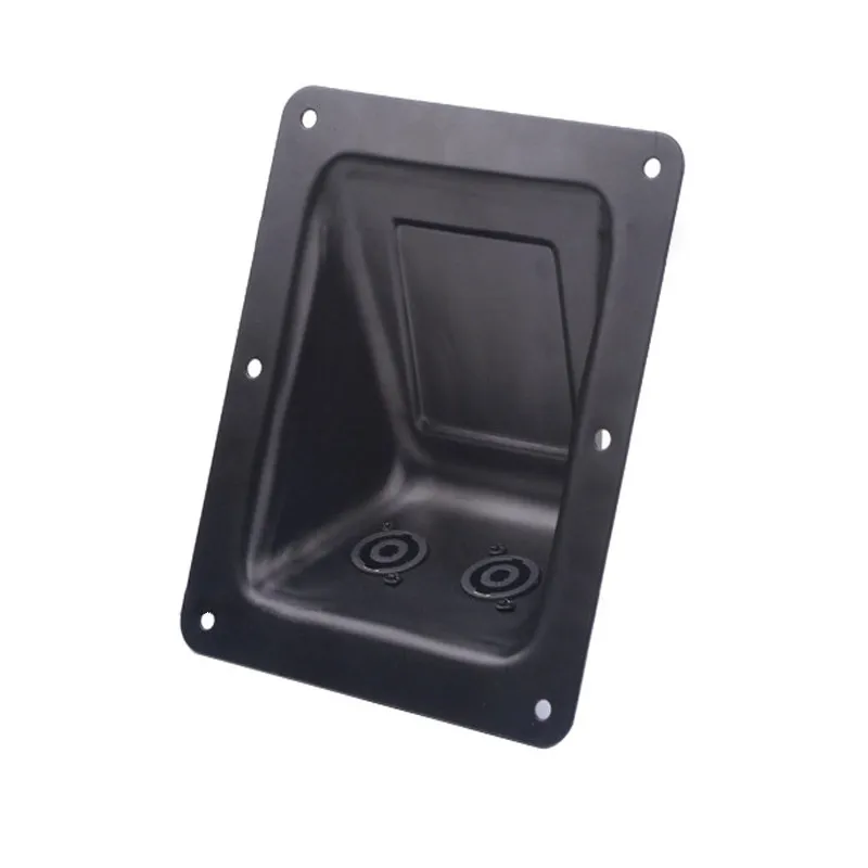 1PC Square Speaker Terminal Double NL4 Socket Input Plate 170*140 For Portable Speaker Line Array Console Mixer Audio