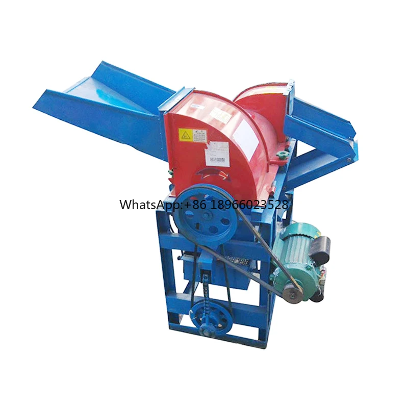 Multi function corn husk peeling thresher for exlectric or for tractor