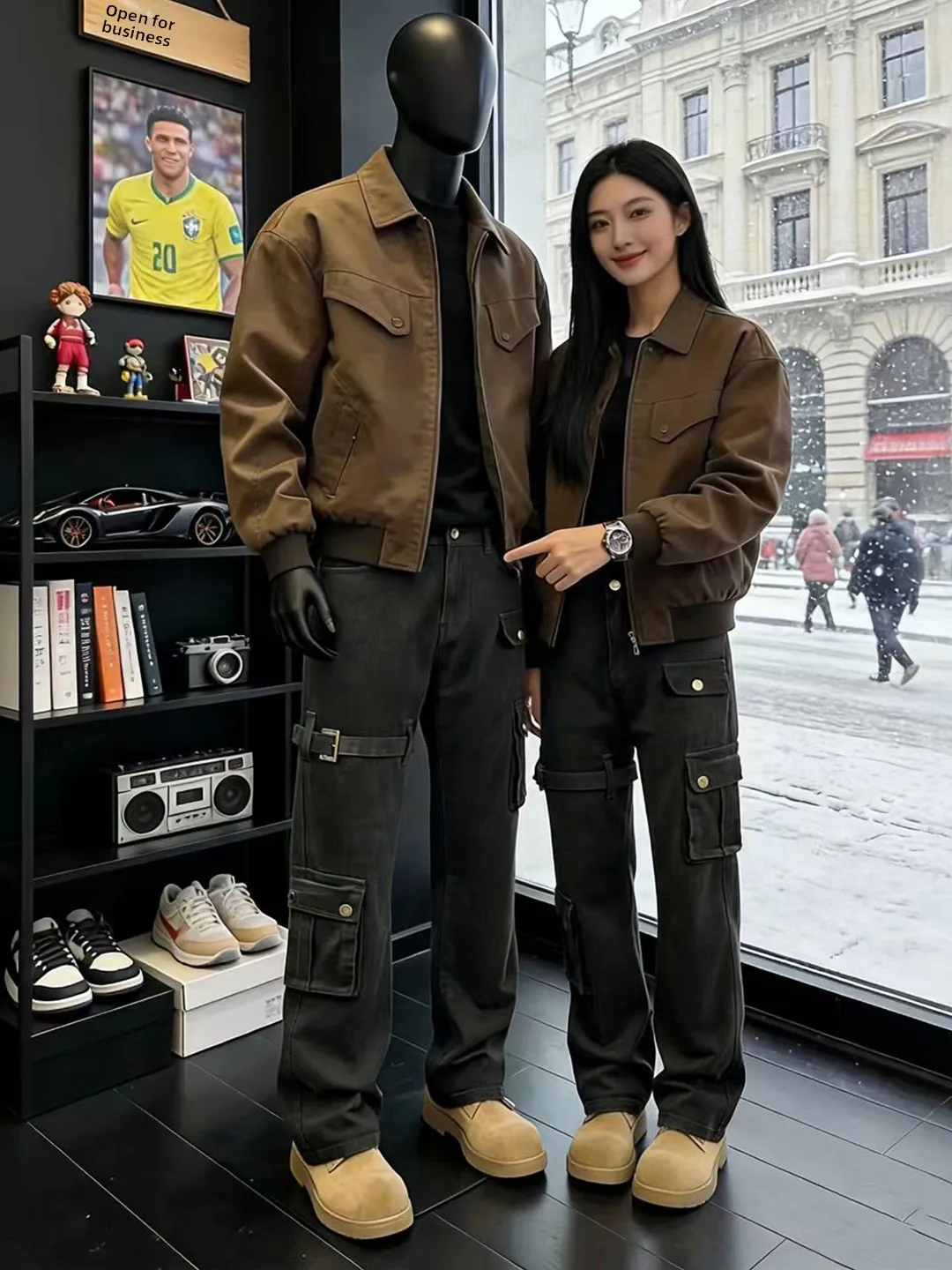 

Джинсы Bla Workwear Sle прямого кроя для мужчин, весенний сезон, дизайн с несколькими карманами, повседневные брюки в американском стиле