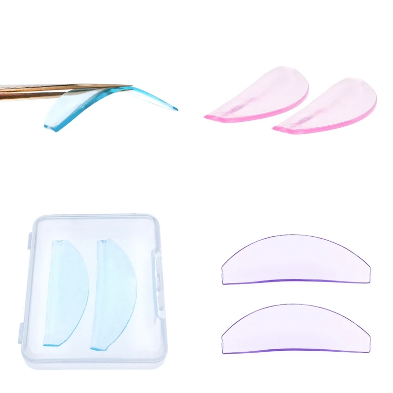 1 paar Ultra Dünne Silikon Wimpern Dauerwelle Pads Wimpern Stangen Schild Heben 3D Wimpern Curler Zubehör Applikator Make-Up-Tool