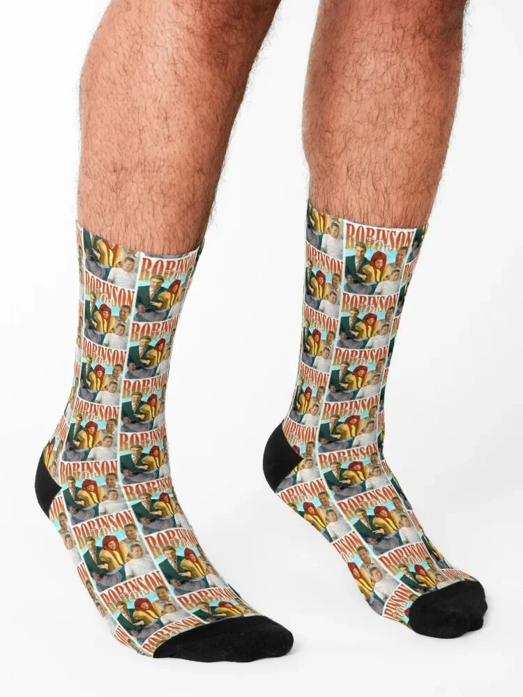 QuerRobinson-Chaussettes de sport anti-ald pour hommes et femmes, chaussettes amusantes, chaussettes de football, je pense que vous devriez laisser des bas mobiles