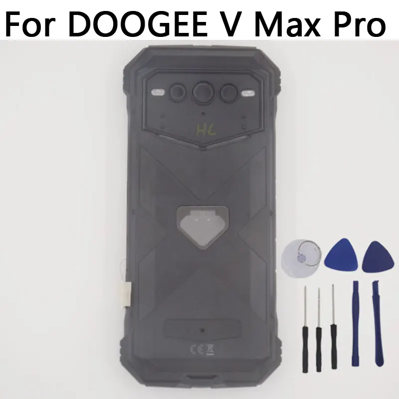 Cubierta de batería original DOOGEE V Max Pro, carcasa trasera, carcasa inferior, receptor de huellas dactilares, flex lateral FPC para teléfono DOOGEE V Max Pro