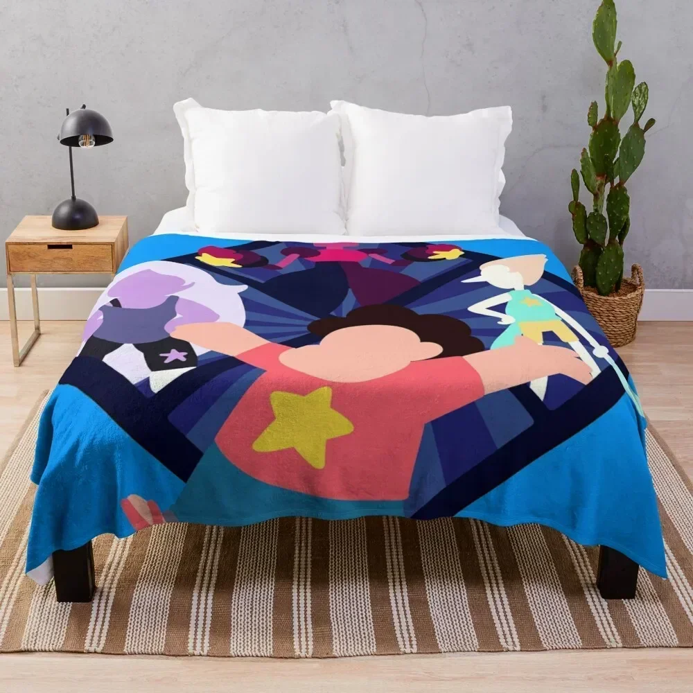 

steven universe 4 Throw Blanket Machine Washable Soft Warm Blanket