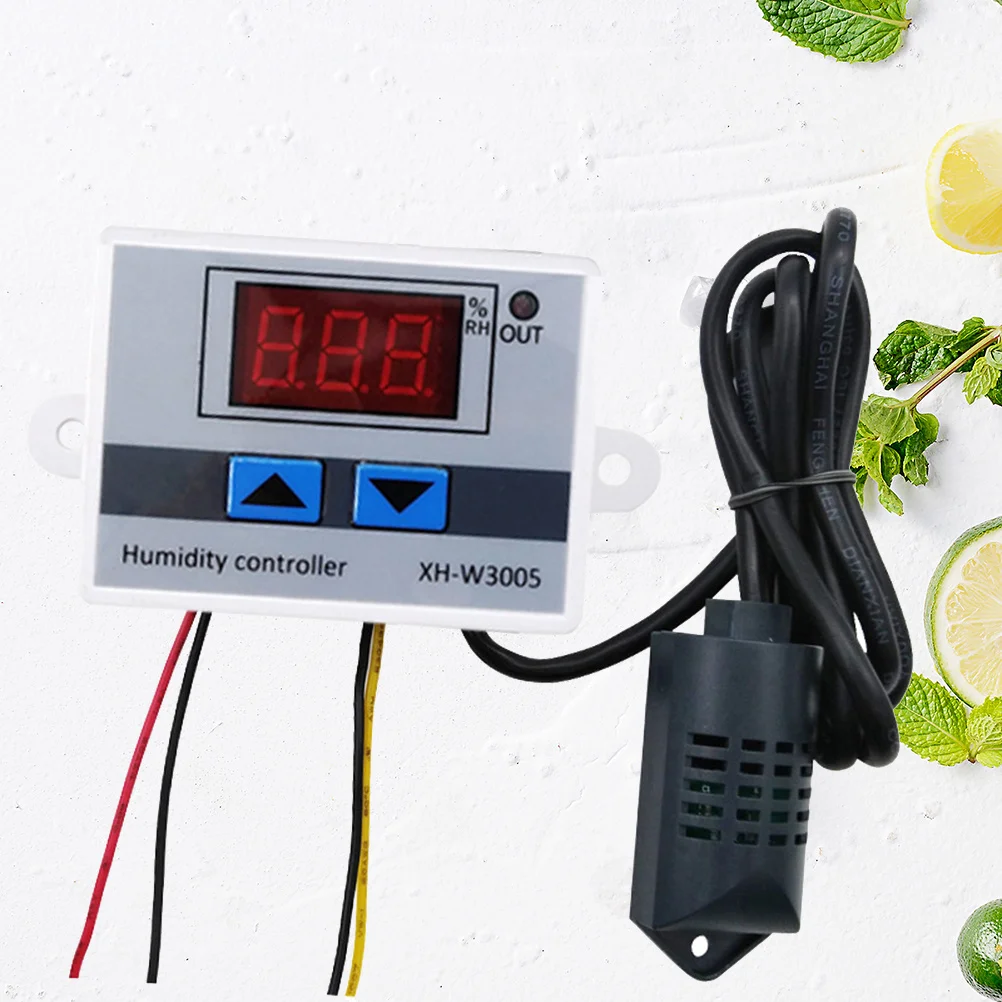 Contrôleur d'humidité 110-220V, affichage numérique de haute précision pour humidificateur, montage mural, panneau industriel, température intelligente