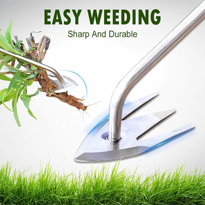 

Gardening Tool Iron Weed Puller Tool Claw Weeder Root Remover, Outdoor Garden Portable Weed Puller, Long Handle Manganese Steel