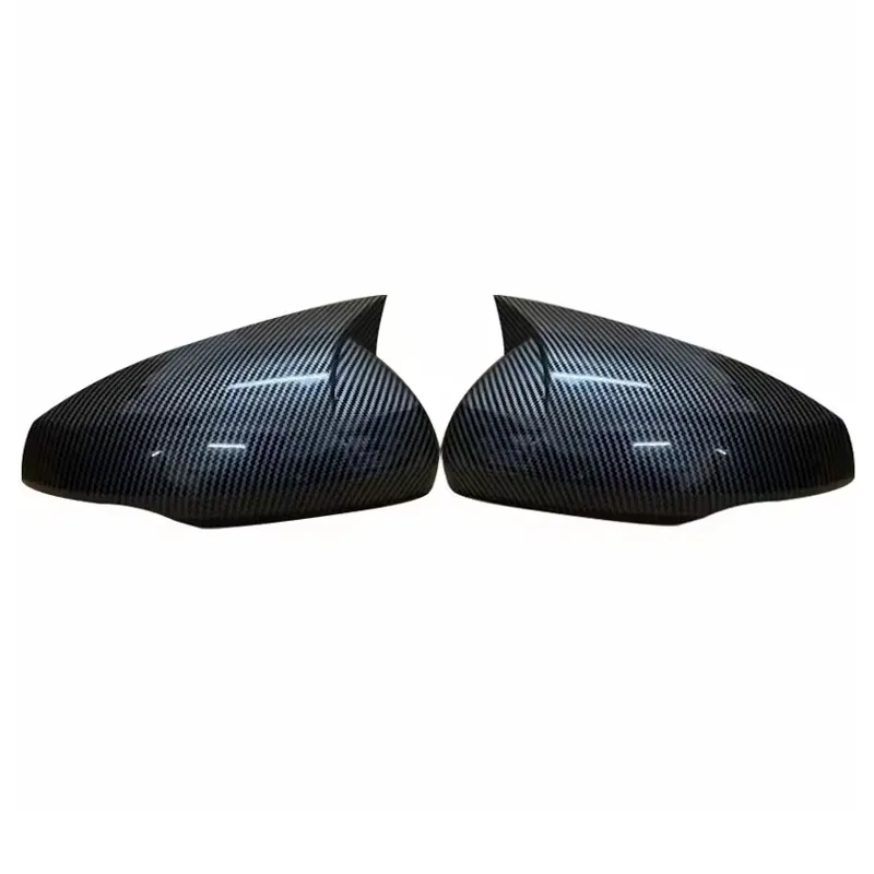 ฝาครอบกระจกมองข้างรถยนต์ สีดำเงา คาร์บอนไฟเบอร์ สำหรับ Audi A1 Sportback ปี 2019-2022