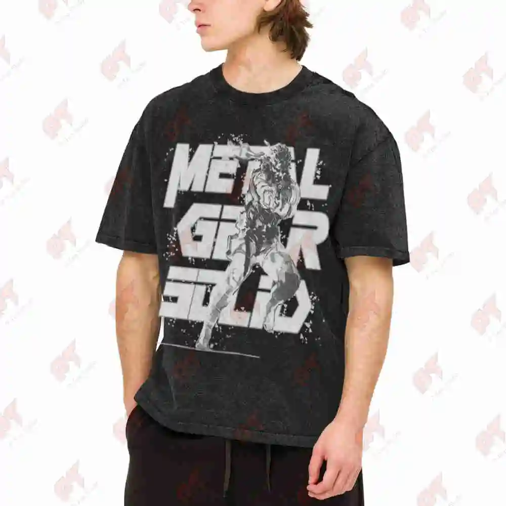 Metal Storm Vintage Washed Tee Pure Cotton T-Shirt